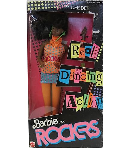 Amazon.com: 1986 Mattel Barbie - Hot Rockin' Fun Barbie & Rockers