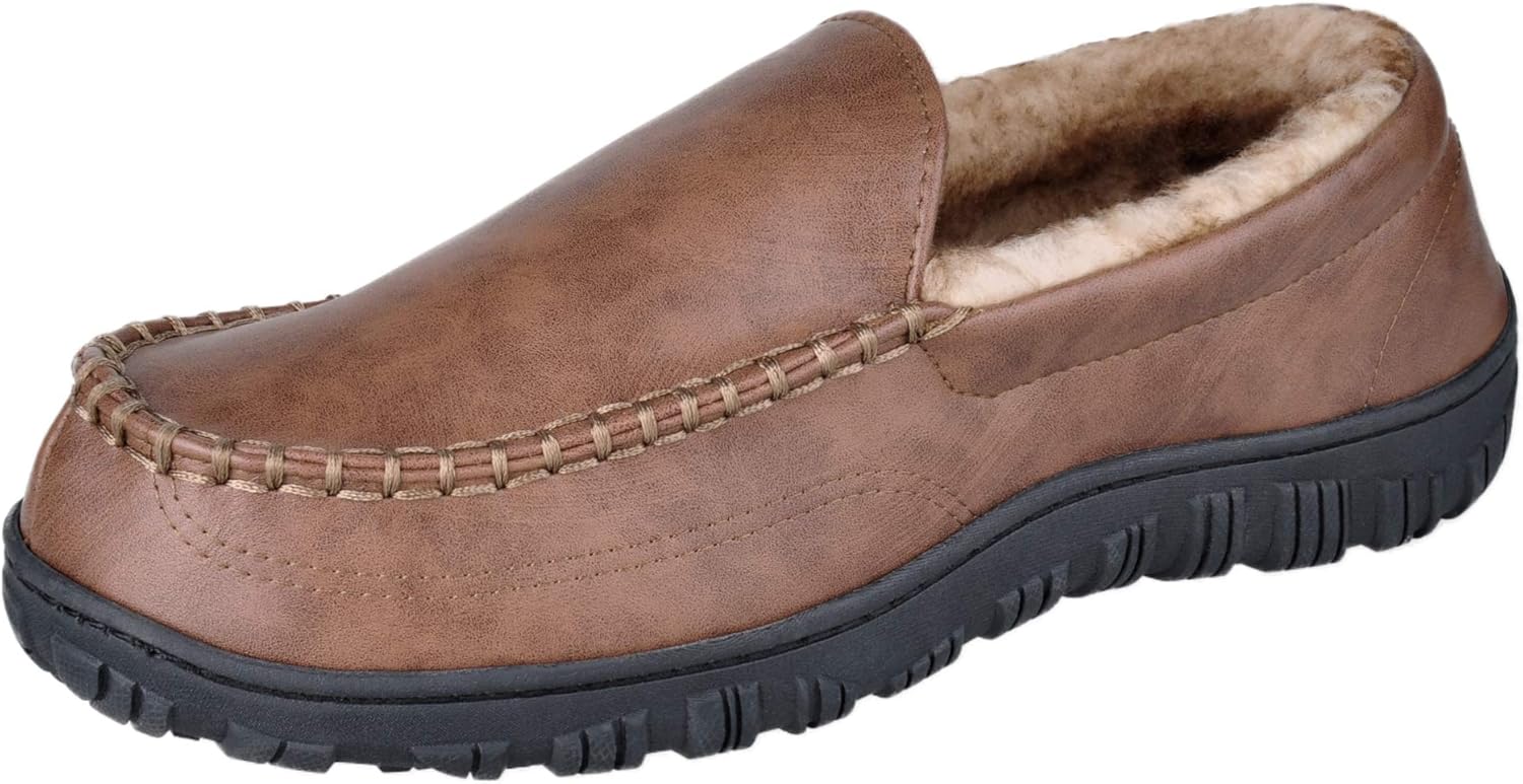 amazon mens slippers wide