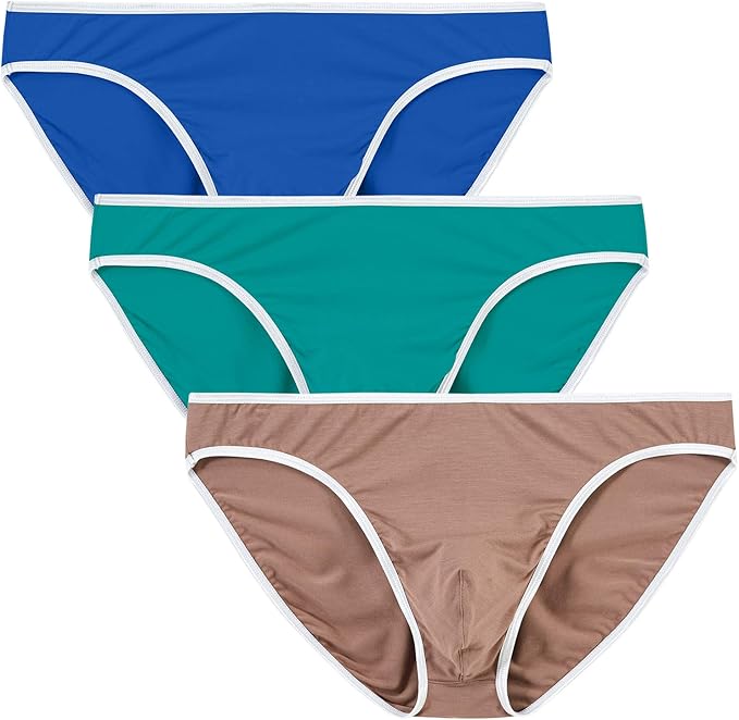 MoFiz Men's Bikinis Briefs Low Rise Briefs Bamboo Bikinis Lightweight