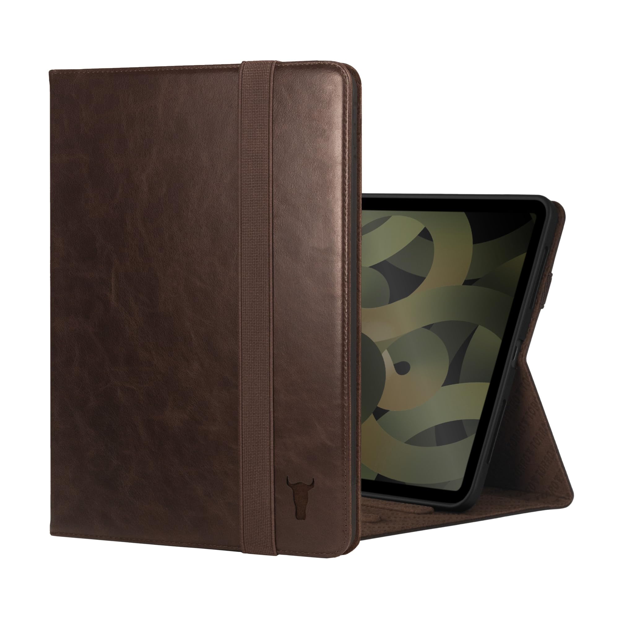 TORRO Case Compatible with iPad Air 11" M4 (2026), M3 (2025) & M2 (2024) and iPad Air 5th / 4th Gen - Leather Folio Cover, Stand, Apple Pencil Charging, Auto Wake/Sleep (Dark Brown) — image 1