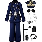 ReliBeauty Boy' s Police Costume Halloween Outfit for Kids