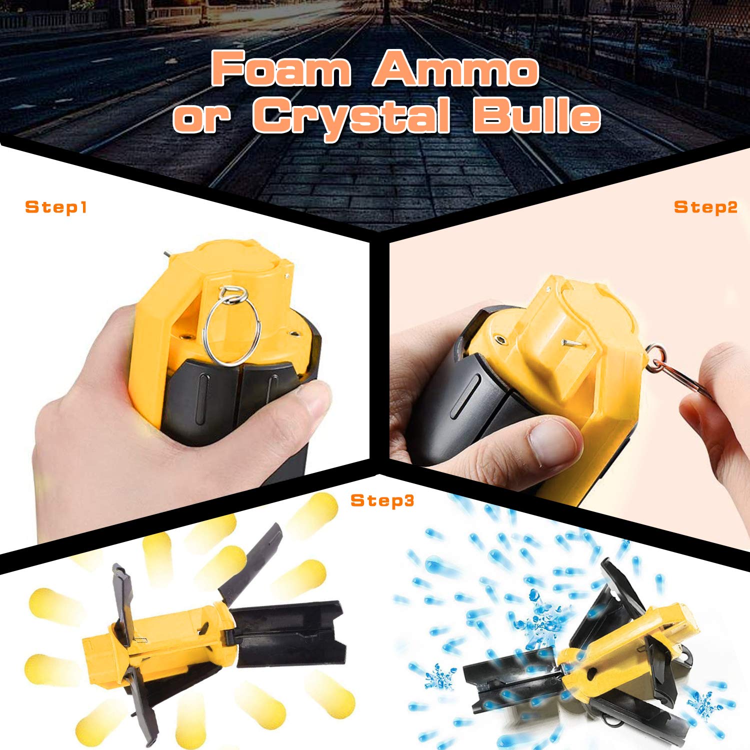 Aevdor Plastic CS Toy for Nerf Rival Battle Game, 2Packs (2pcs)