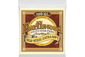 Ernie Ball Earthwood Silk & Steel Extra Soft 80/20 Bronze Acoustic Guitar Strings - 10-50 Gauge