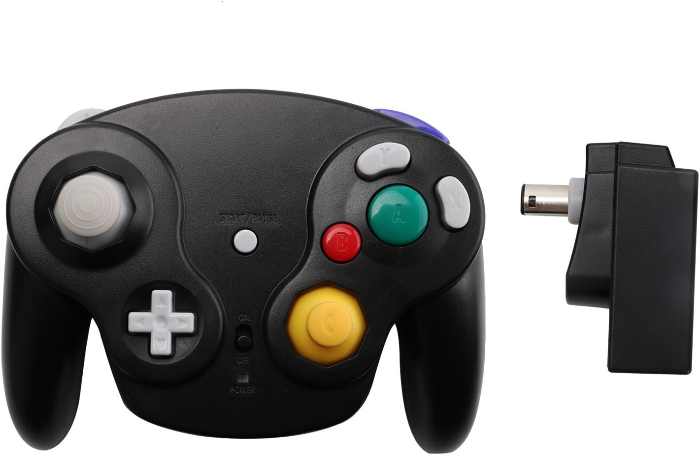 Gamecube Controller Wireless, Classic 2.4G Wireless Wii Gamecube Controller with Receiver Adapter for Nintendo GameCube