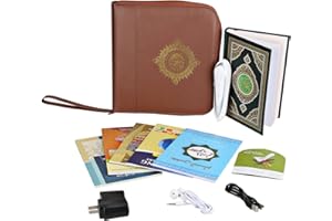 Ramadan Digital Holy Quran Pen Reader Leather Bag Muslim Pen Qur'an Learner 30Languages and Reciters Five Small Books Word by