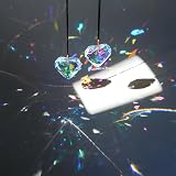 Crystal Heart Prism Sun Catcher by H&D Hyaline & Dora 50mm Glass Rainbow view 3