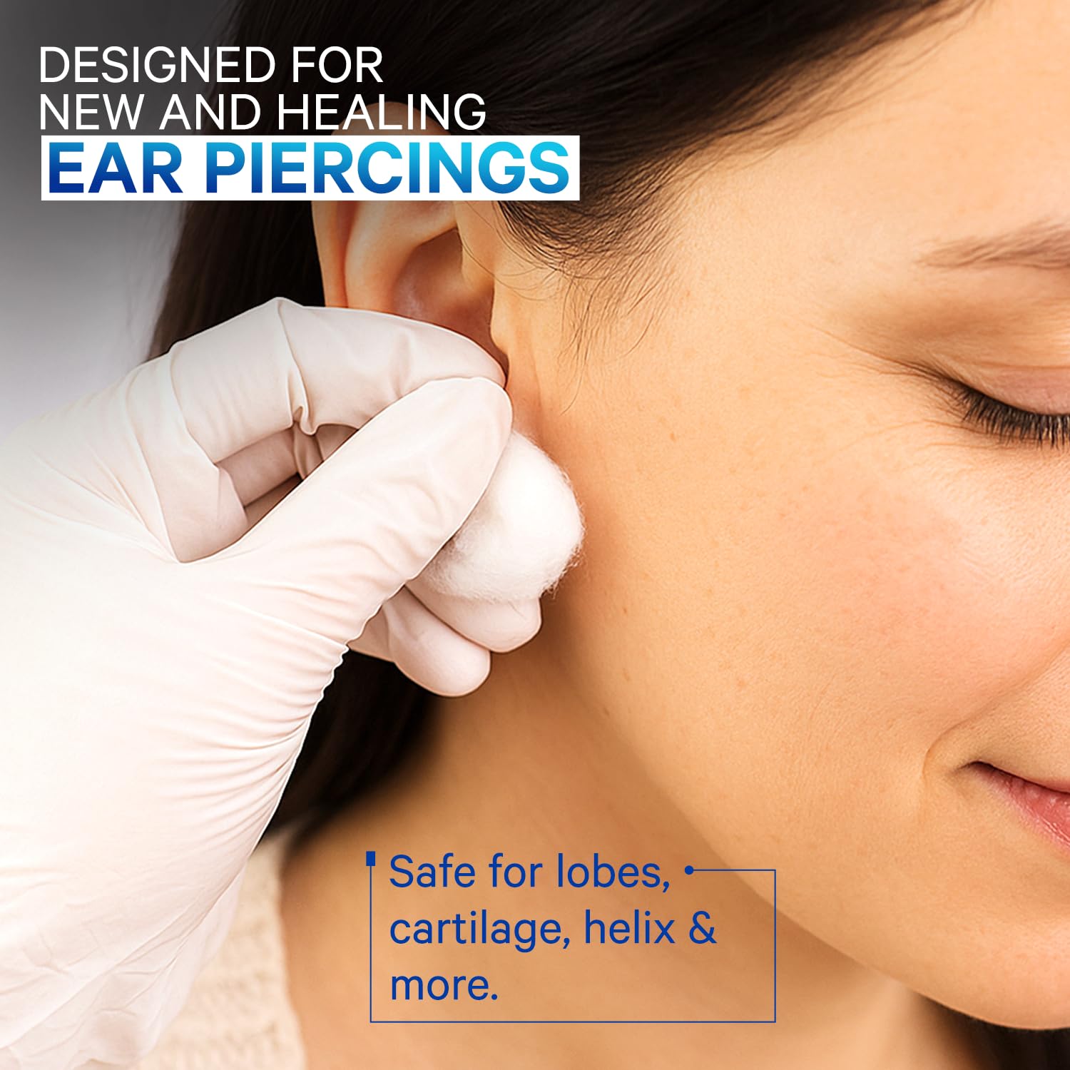 INVERNESS After Piercing Ear Care Solution 4 Oz 2-Pack – Gentle Piercing Care For Newly Pierced Ears