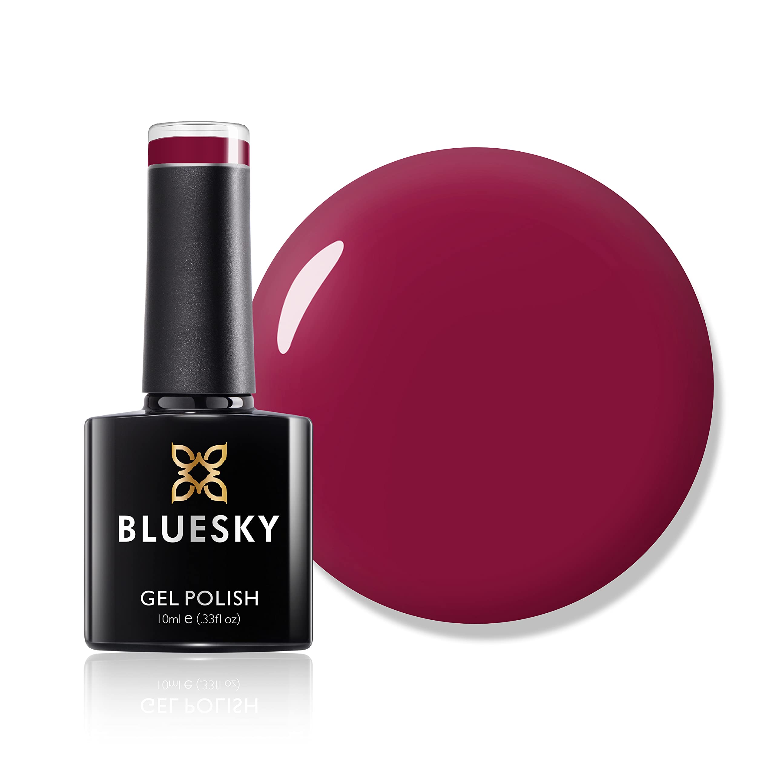 Bluesky Gel Nail Polish, Maroon A027, Bright Red, Deep, Long Lasting, Chip Resistant, 10 ml (Requires Drying Under UV LED Lamp) — image 1