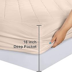 Utopia Bedding Quilted Fitted Mattress Pad, King