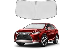 AUYNEAS Windshield Sun Shade for Lexus RX 2016-2022 Accessories 4-Layer 240T Front Window Shade Custom Fit RX 350, RX 350 F Sport, RX 350L Sun Visor Foldable Shade Blocks UV Rays
