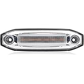 Maxxima Clearance Marker Amber Clear Lens and White Ground Light