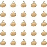 Ruwado 30 Pcs Shell Charms Ocean Animal 1.8 x 1.6 cm Metal Small Pendants Craft Supplies for DIY Jewelry Making Necklace Bracelets Keyring Earring Wedding Birthday Party Decoration
