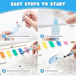 Shuttle Art Paint with Water Coloring Book for