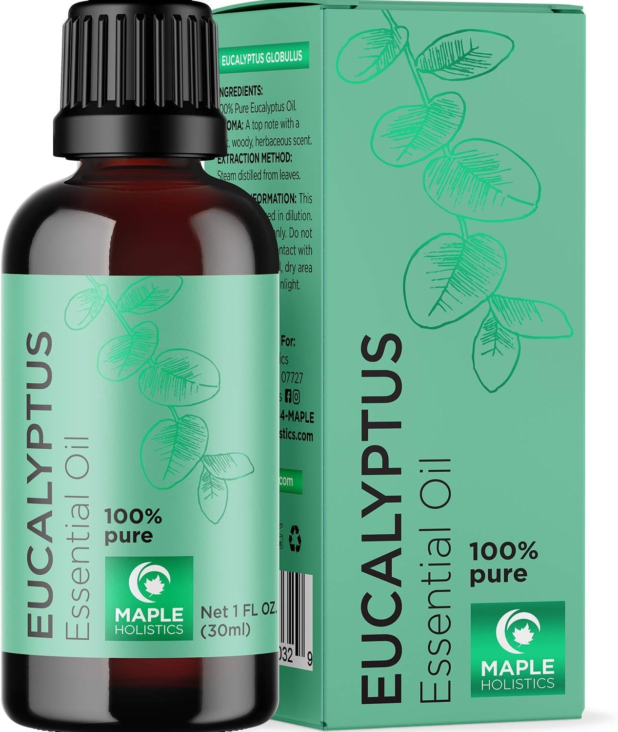 Maple Holitics Eucalyptus Essential Oil for Congestion