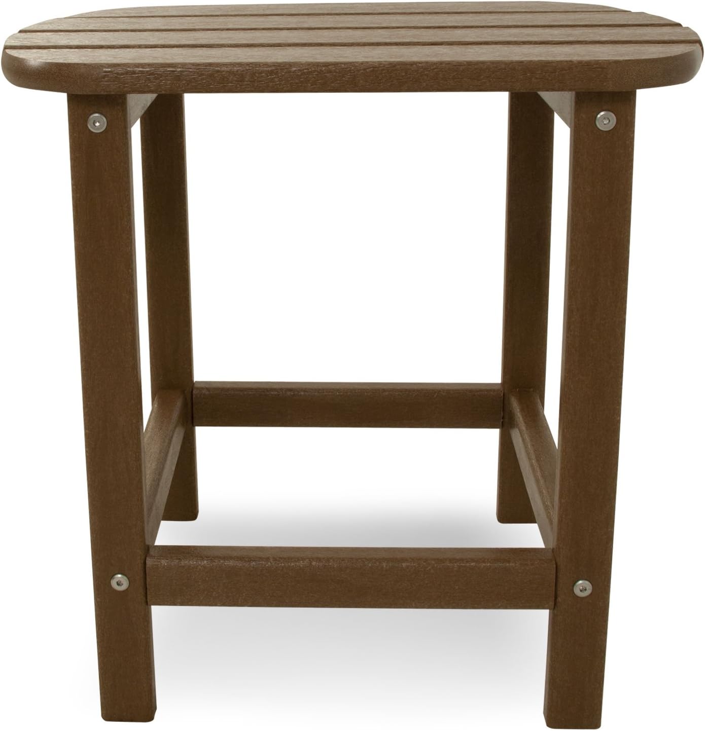 POLYWOOD SBT18TE South Beach 18" Outdoor Side Table, Teak : Patio Side Tables : Garden & Outdoor