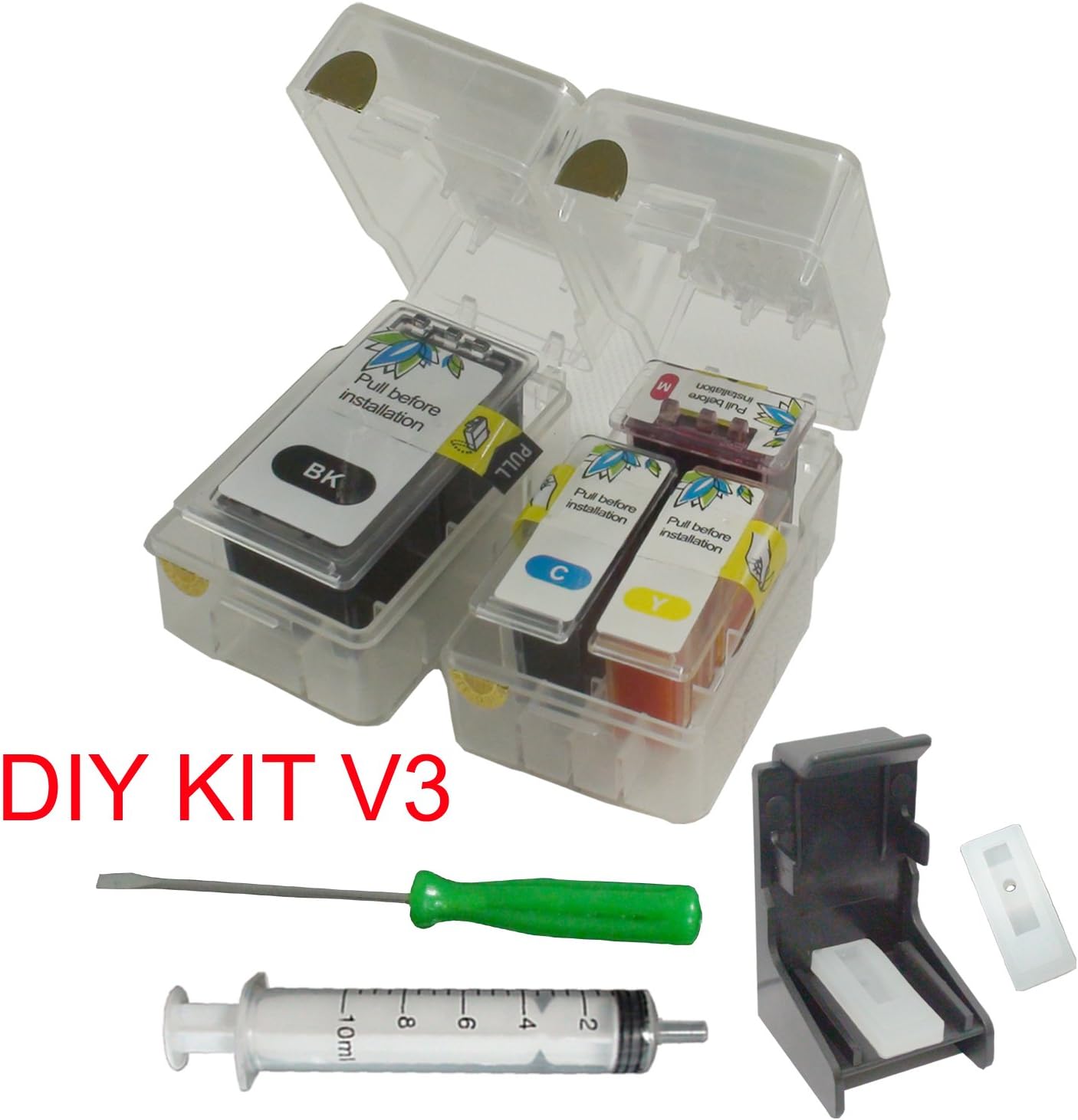 CEYE Smart DIY Refill kit for Genuine 240 241 Canon MG2120 MG2220 MG3120 MG3122 MG3220 MG3222 MG3520 MG3522 MG3620 MG4120 Ink Cartridge V3