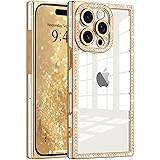 ROSEHUI Clear Glitter Phone Case for iPhone 16