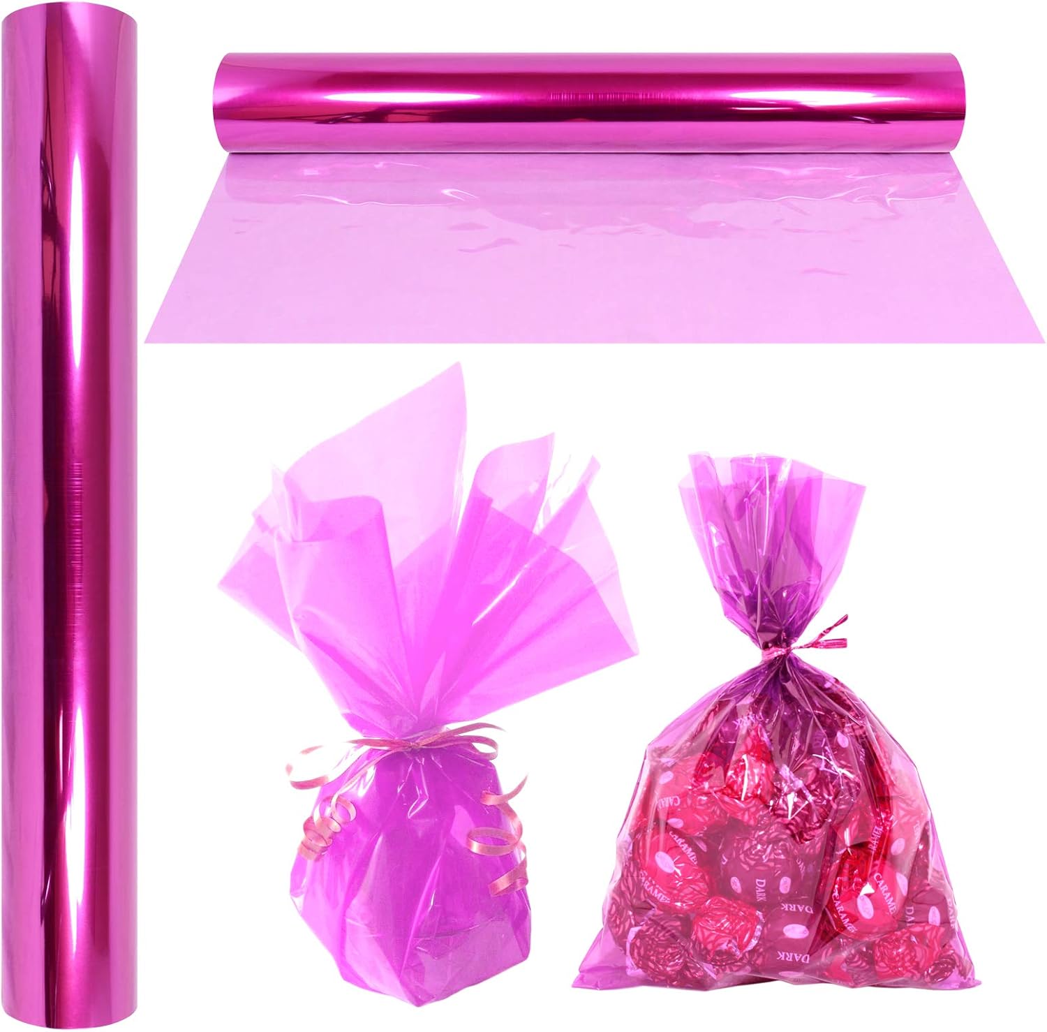 Cellophane Wrap Roll Lavender | 100’ Ft. Long X 16” in. Wide | 2.3 Mil Thick Transparent Lavender | Gifts, Baskets, Treats, Cellophane Wrapping Paper | Colorful Cello Easter, Spring Color| by Anapoliz: Health & Personal Care