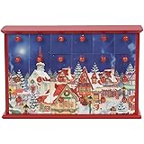 Kurt Adler Advent Calendar with 24-Drawers, 12.4-Inch