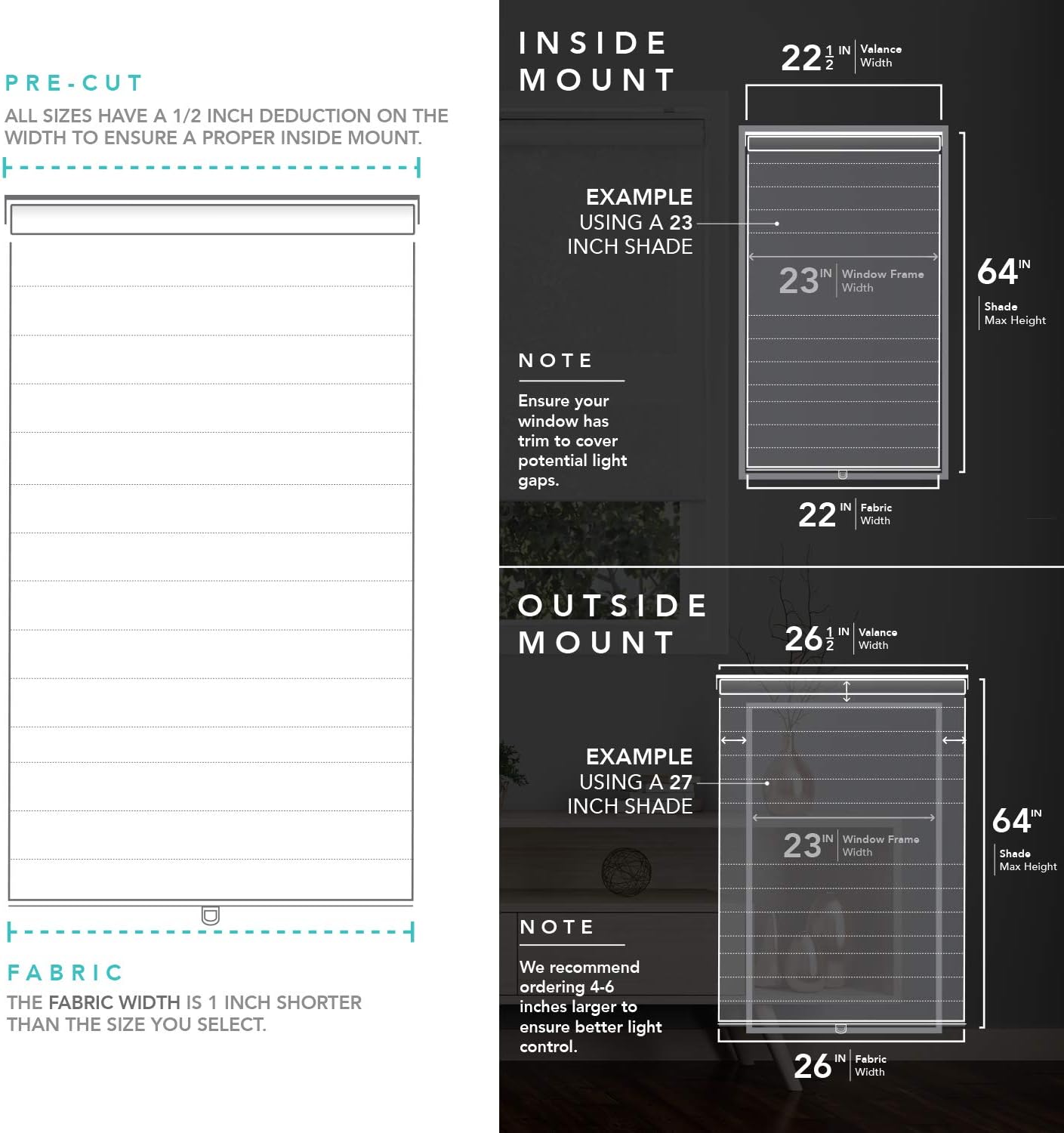 CHICOLOGY Cordless Roller Shades Snap-N'-Glide Perfect for Living Room/Bedroom/Nursery/Office and More, 31" W X 72" H, View-Tiful White (Solar): Home & Kitchen