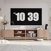 KIMOLST Modern 86in TV Stand for Living Room, Fluted Design Entertainment Center with Adjustable Shelves,Media TV Console Table with Storage for Bedroom,Walnut