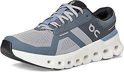 On Men's Cloudrunner 2 Sneaker, Alloy/Chambray, 12.5