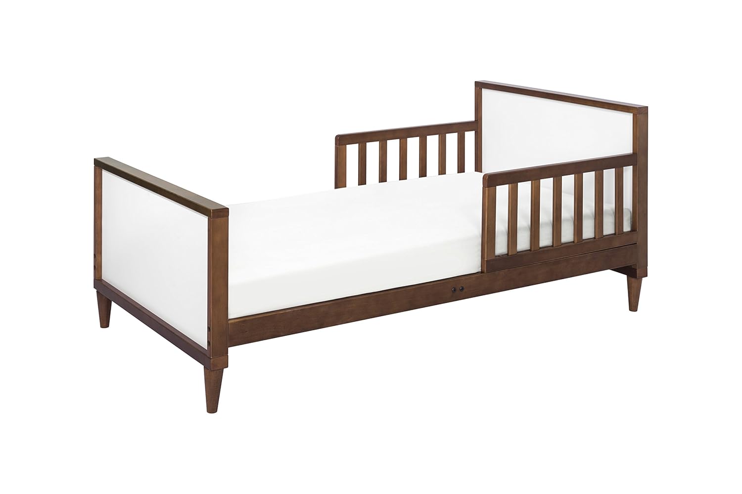 Babyletto Ziggy Toddler Bed, White/Walnut Baby