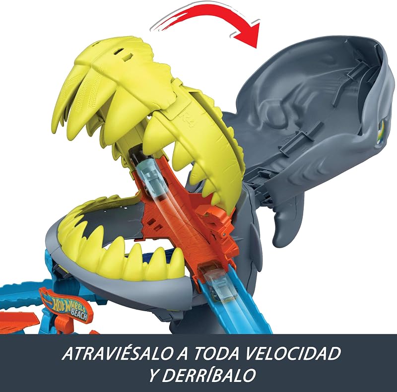 Conjunto de Brincar Boca de Tubarão e Carrinho de Brincar da Cidade Playa Escala 1:64