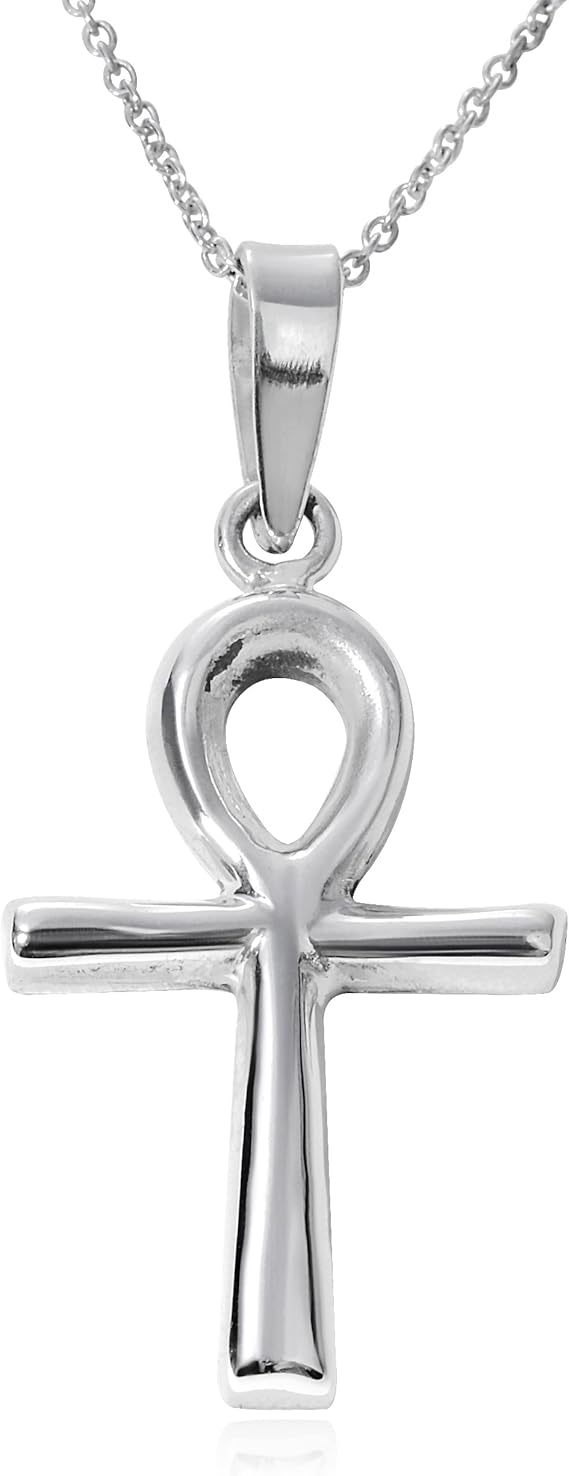 Sterling Silver Egyptian Ankh Necklace Clothing