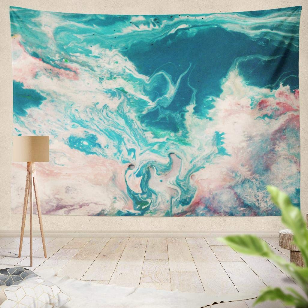 Home Décor Tapestry Wall Hanging Marble Natural Stone Bathroom 