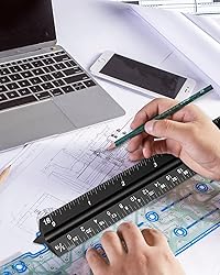 Architectural Scale Ruler 3 Pack Aluminum