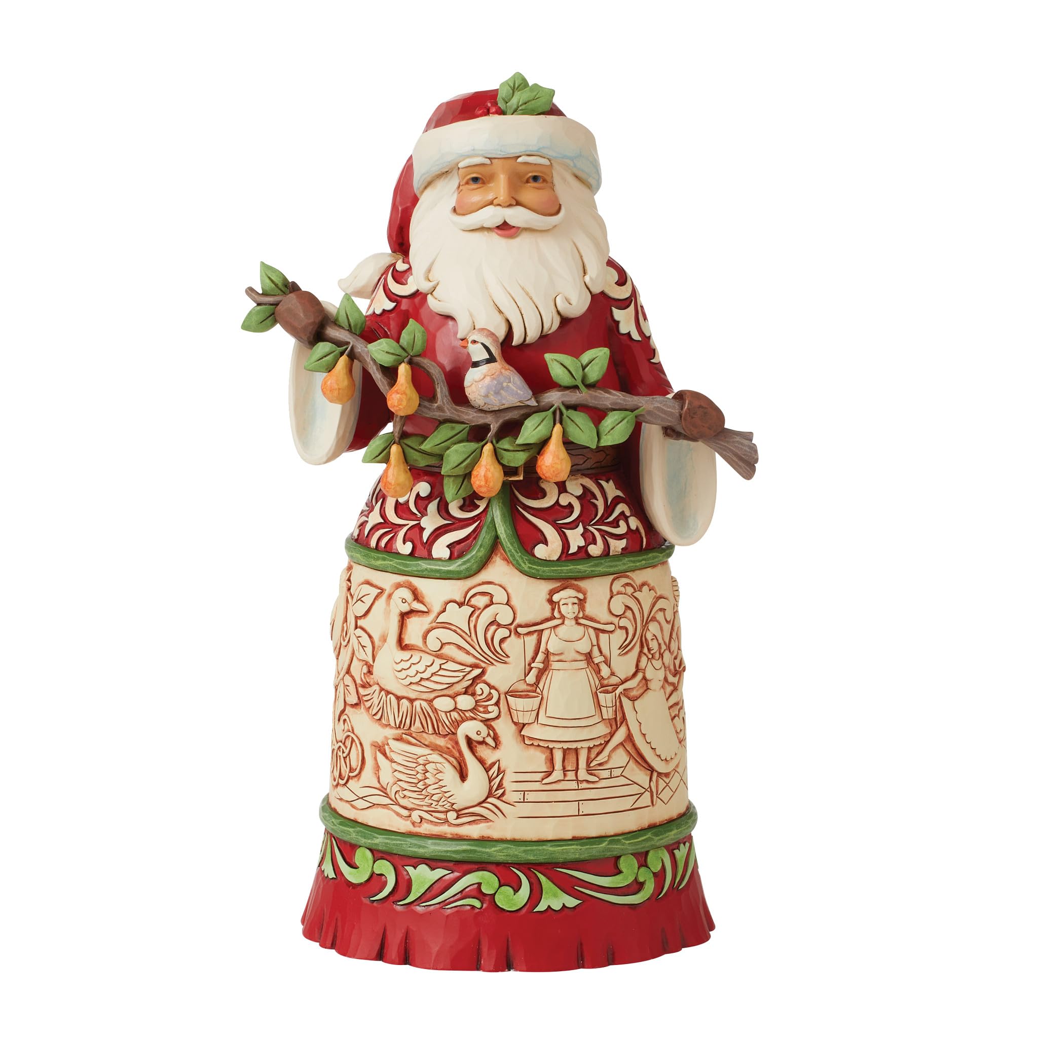 Enesco Heartwood Creek by Jim Shore 12 Days Of Christmas Santa Figurine