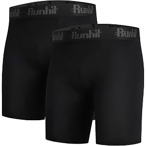 Runhit Mens Baseball Compression Shorts with Cup Pocket(NO Cup) Athletic Supporter Underwear for Football Lacrosse Sports