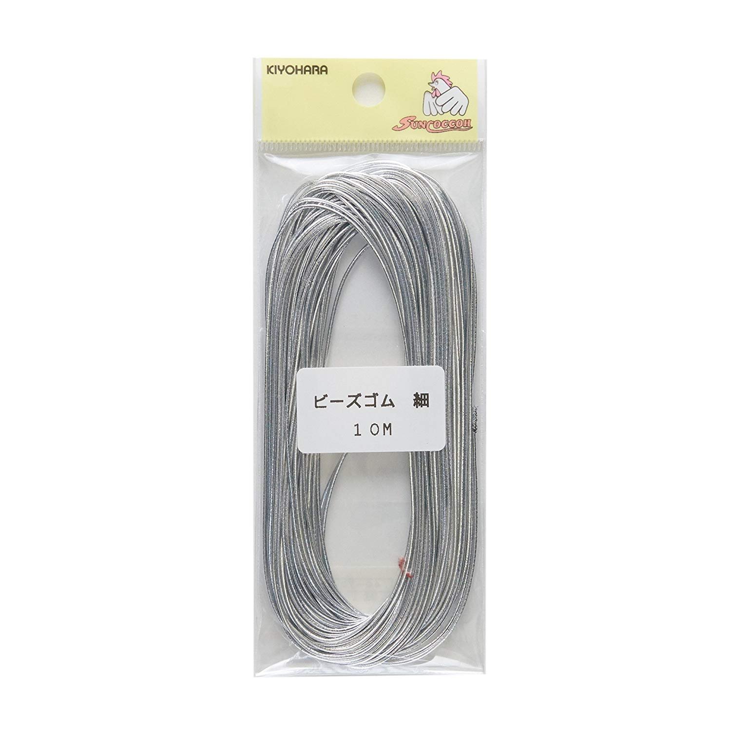 サンコッコー ビーズゴム細 SUN40-70 10m巻 シルバー商品画像