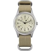 Militado ML05 38mm VH Sweep-Hand Quartz Field Watch for Men | Domed Sapphire Crystal, Clear AR Coating, Super C3 Green Lume, 100M Water Resistance, Screw-Down Crown, 316L Steel Case