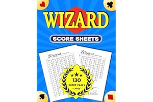 Wizard Score Sheets: 130 Large Print Pages for Scorekeeping