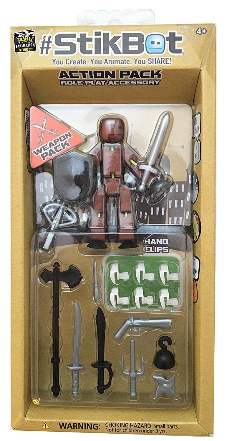 StikBot Weapons Action Pack Black Shield Amazon.co.uk Toys & Games