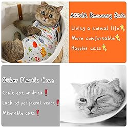 ANWA Cat Recovery Suit - Breathable Cat Surgery