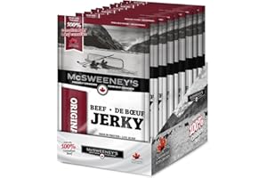 McSweeney's Original Beef Jerky Bulk Case. 100% Made in Canada. High Protein Snacks, Gluten Free, School Snacks, Keto Friendl