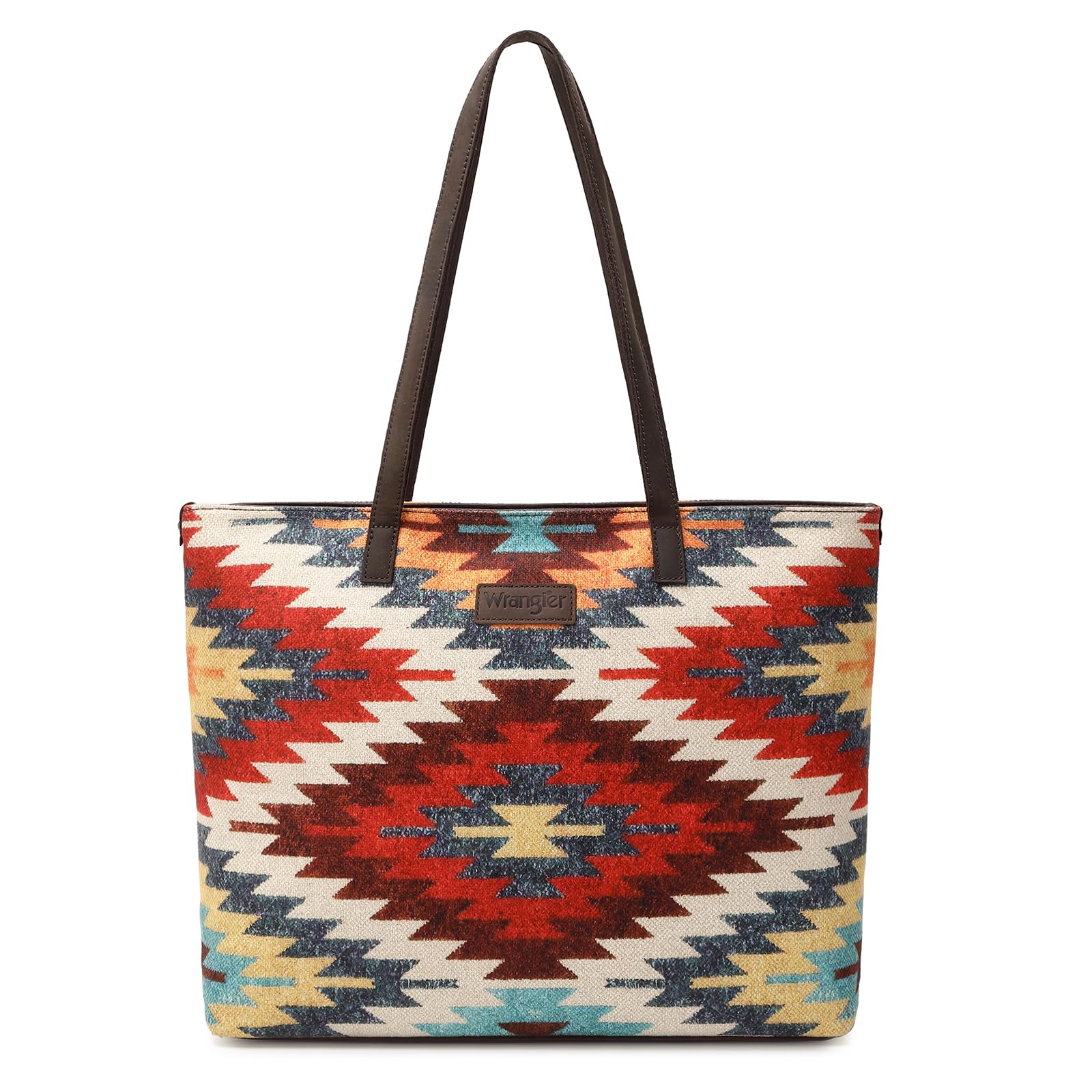 Montana West Wrangler Tote Bag for Women Canvas Shoulder Handbag Aztec Purse