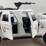 Proswon 1:24 Dong Feng M-Hero Warrior Military Off-Road Diecast Model White view 7