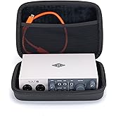 ANALOG CASES Universal Audio Volt 1/2 / Apollo Solo/Arrow/Focusrite Scarlett 4i4 Case - Custom-Fitted Compact GLIDE Case for Travel