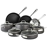 All-Clad E785SB64 HA1 Hard Anodized Nonstick Cookware Set, Pots and Pans Set, 13 Piece, Black