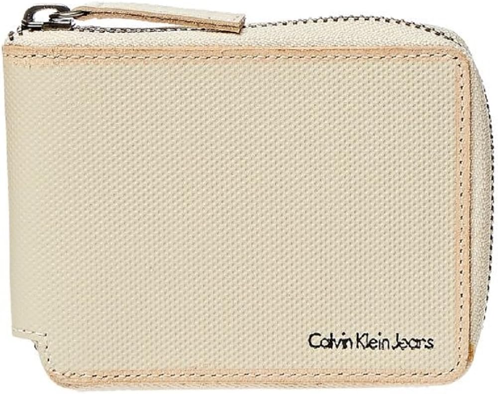 Calvin Klein Zip Around Wallet for Men (Beige) at Amazon Men’s Clothing