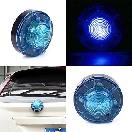 Amazon Sedeta ブルー 自動車の安全性ledストロボ点滅警告灯 車のトラックのための緊急のフラッシュtrafffic光 琥珀の装飾 ランプ バイク用ライト ランプ 車 バイク