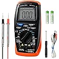 SURLABA Multimeter Voltage Tester, 2000 Counts Digital Multimeter Measure with DC AC Voltmeter and Ohm Volt Amp Meter, Measures Voltage, Current, Resistance; Tests Live Wire, Continuity, Resistance