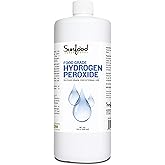 Sunfood Food Grade Hydrogen Peroxide 3 percent | All Natural - Zero Stabilizers | 32 oz Bottle