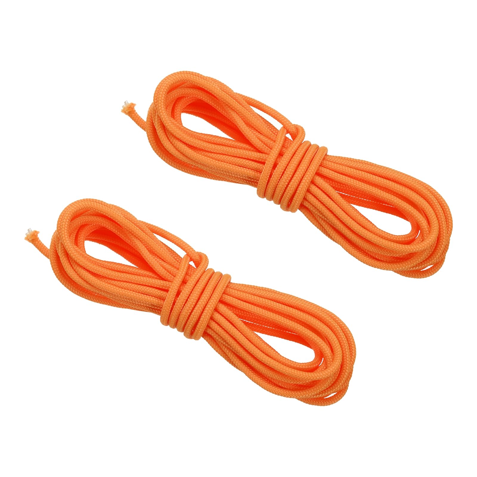 PATIKIL Archery D Loop Rope 3 Meters, 2 Pack Bow D Loop String Release Material Nock Wire Nocking Loop Buckle Ring for Compound Bowstring, Orange