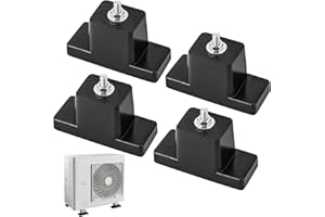 MYFULLY Rubber Vibration Isolator Mounting Bracket 4-Pack Air Conditioner Vibration Damping Mounts Anti-Vibration Shock Absorbing Pads for Outdoor Mini Split Air Conditioner Condensers