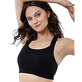 Ingrid & Isabel Basics - Medium Impact Nursing Sports Bra - Seamless Nursing Sports Bras for Breastfeeding